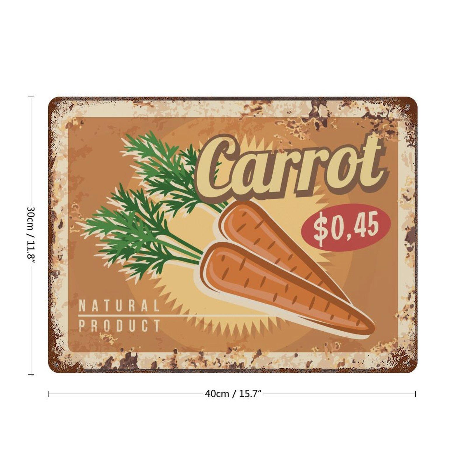 

1 Pack classic rustic metal wall sign, worn antique surface, decorative hanging for bar café bedroom kitchen living room or hallway walls 30*40CM