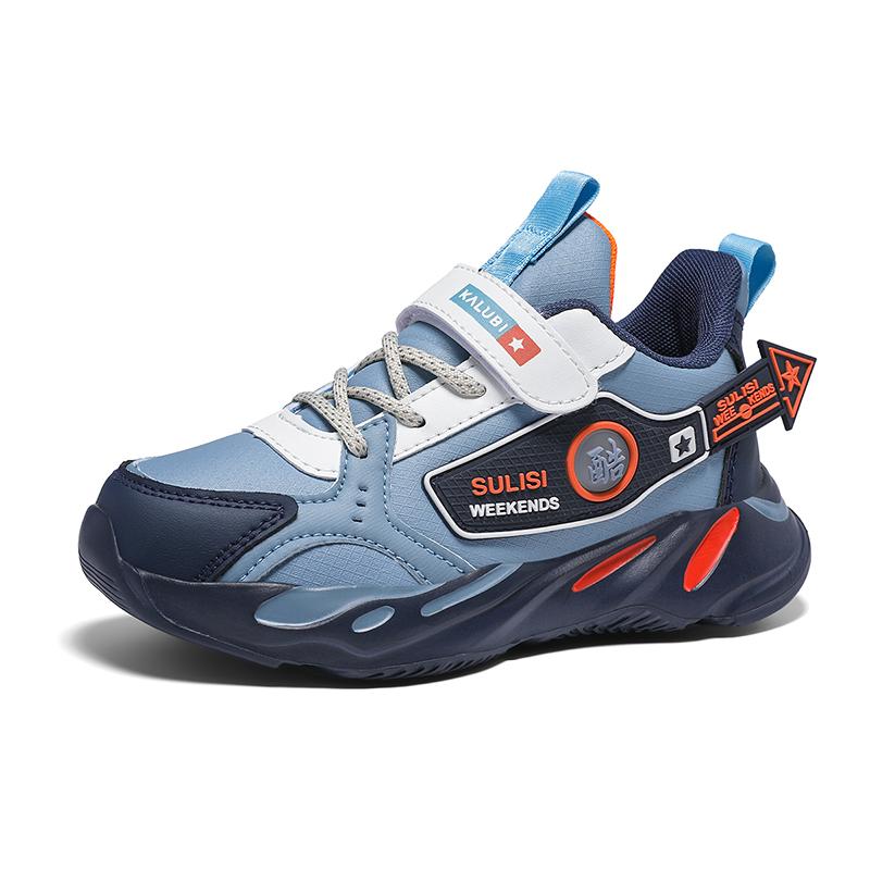 Kids Lightweight Leather Tennis Sports Sneakers Boys Girls Walking Running Casual Shoes for Spring Autumn Winter Child Students