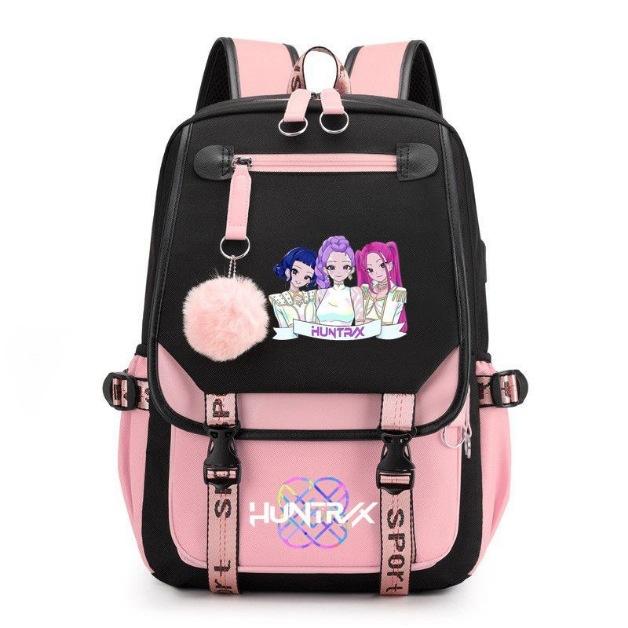 Kpop Witch Hunters Movie Peripheral Printed Backpack School Bag Student Campus Hairball Backpack