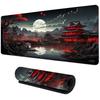 Chinese Purple Fantasy Mountain Tree Desk Mat NonSlip Large Gaming Mouse Pad Waterproof Keyboard Pad for Home Office Decor