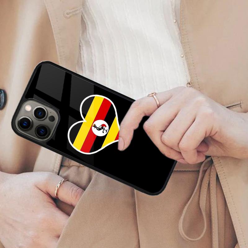 Uganda Flag Coat Of Arms Magnetic Phone Case For APPLE iPhone 17 Air 16 14 13 12 Pro Max 15 Plus Wireless Charge MagSafe Cover