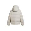 Adidas Women's Essentials Hooded Windproof Warm Short Down Jacket Beige KH3979