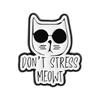 Cartoon Black Cat Enamel Pins I Do What I Want Rebellious Cat Cute Animal Brooches Lapel Badge Fashion Jewelry Gifts for Friends