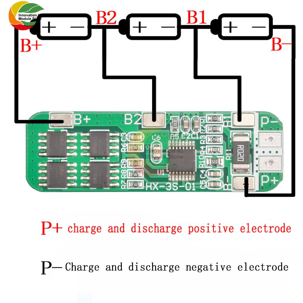 1pcs 1S11V18611 Lithium Battery Protection Board Over Discharge Peak 11ABMS Charger Lithium Ion Lithium Battery Protection Board