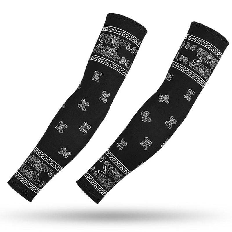 Quick Dry Arm Compression Sleeve Basketball Cycling Arm Warmer Summer Running UV Sun Protection Armguards Sunscreen Cuff Cover