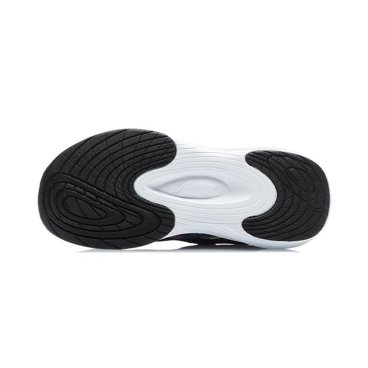 Li Ning Lightweight High Resilience Non-Slip Wear-Resistant Breathable Low-Top Running Shoes Kids Sneakers Cinnabar-Red Black YKNR054-7