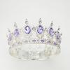 Full Circle Crown Tiara Colorful Baroque Retro Full Diamond Jewelry Wedding Accessories Crown Bridal Crown