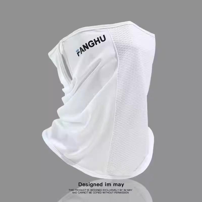 

Мужская маска для лица и рукава из ледяного шелка с защитой от УФ-лучей для велоспорта