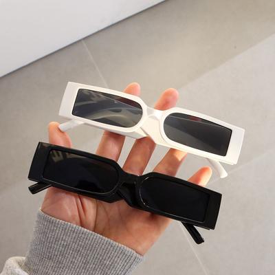 Vintage Rectangle Sunglasses For Women Men Retro Small Frame Sun Glasses Hip Hop Glasses Fashion Shades Uv400 Eyewear