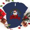 New Hot Christmas He Sees You When You'Re Drinking Print T-Shirts Women Men Summer Casual T-Shirts O Neck Short-Sleeved T-Shirts