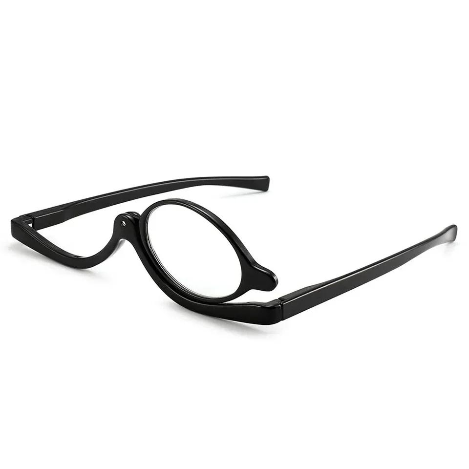 Fashion Women Makeup Reading Glasses Magnifying Flip Down Cosmetic Readers Eye Glasses For Women +1.0 To +4.0