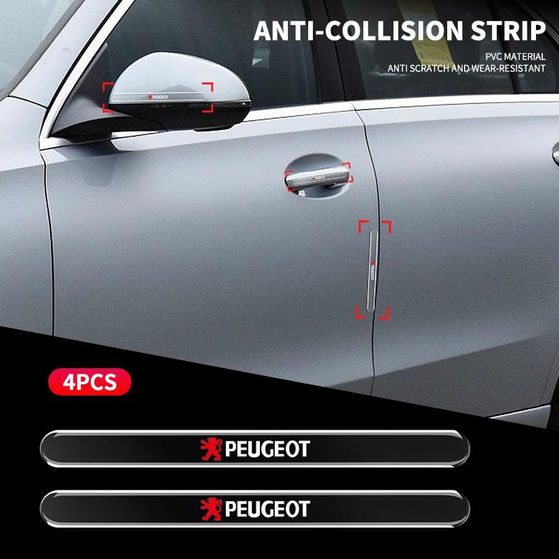 Car Door Handle Protector Anti-Scratch Silicone Door Bowl Sticker For Peugeot 206 208 306 307 308 508 106 107 108 2008 3008 5008