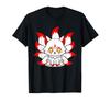 Rävmask Japansk Anime Flätad Nio-svansad Räv Esport Logotyp T-shirt