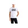 Armani Exchange FW24 Letter Pattern Printed Crew Neck Short Sleeve T-Shirt Men Tops White 8NZTCK-Z8H4Z-11100