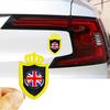 2 British Flag Style Car Stickers, Designed with the National Flag As the Design Concept, Suitable for All Car Decoration Accessories