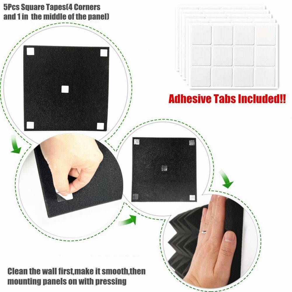 Noise Insulatio Sound-Absorbing Foams Studio Acoustic Foam Sound Treatment Panel Soundproofing Foam