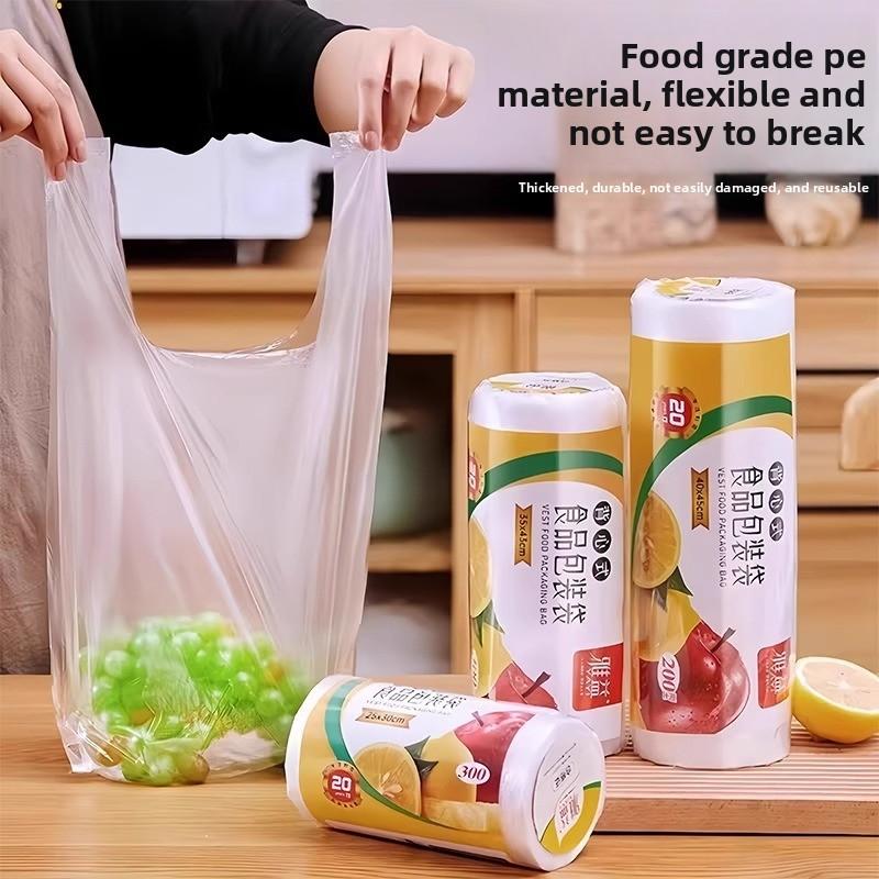 Food-grade Household Vest-style Sealed Tear-open Thickened Disposable Food Storage Bags