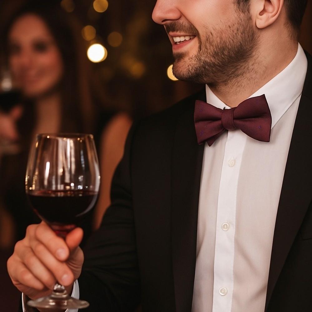 Adjustable Red Serise Bow Tie Bowknot Bridegroom Groomsman Cravat Fashion Men Necktie  Shirt
