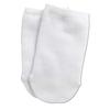 Stretchable half socks for feet in white half size for toes casts, (2 pairs),