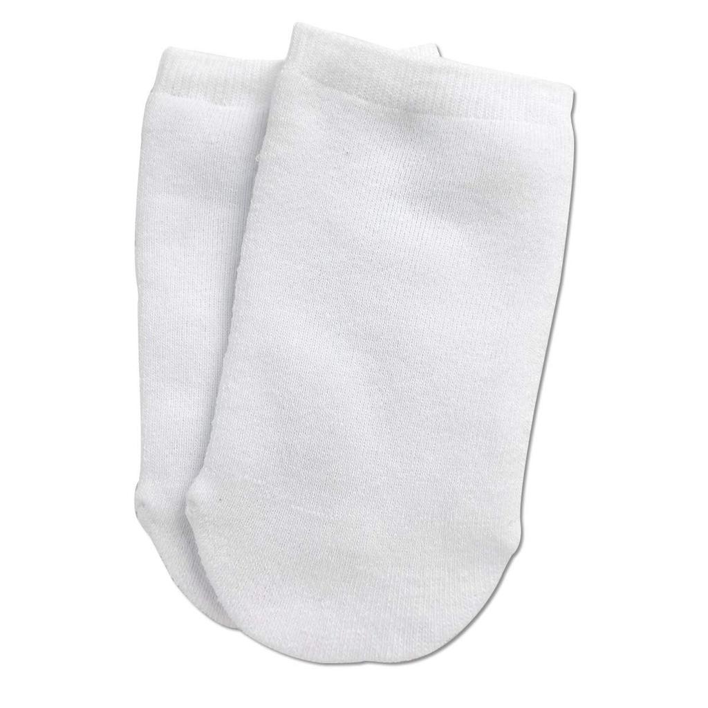 Stretchable half socks for feet in white half size for toes casts, (2 pairs),