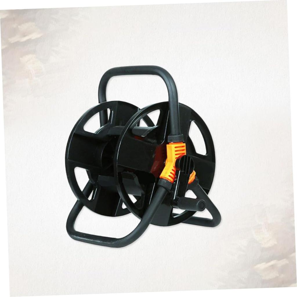 SUPVOX Stainless Steel Garden Hose Reel, 20M Capacity, Car Wash Hose Pipe Storage, Compact Design, Twist Prevention, Outdoor Watering Supplies