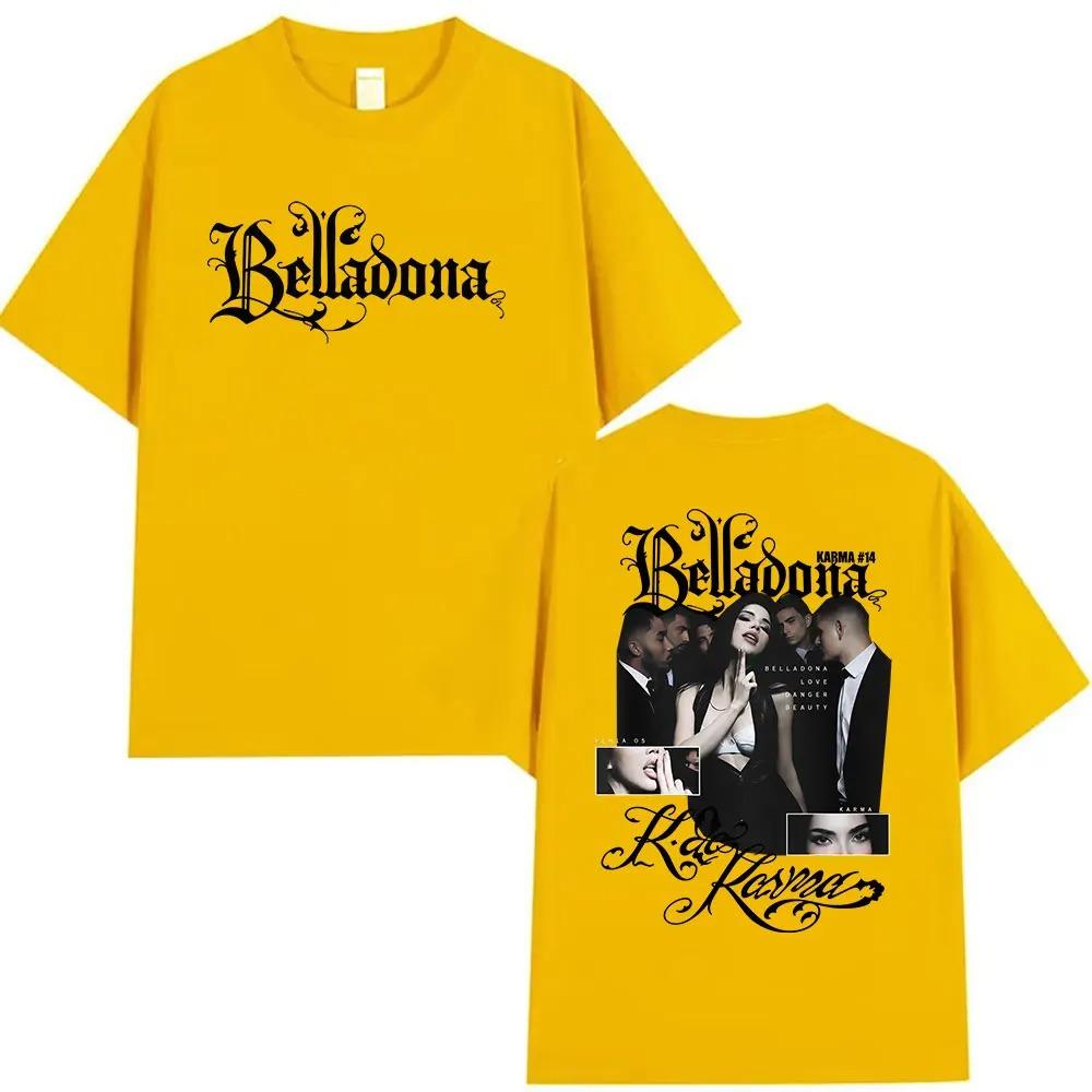 

Kenia Os Belladona K De Karma New Album 2026 Graphic T Shirt Men Women Hip Hop Pop Fashion Retro Short Sleeve T-shirt Streetwear Y2K XXXL