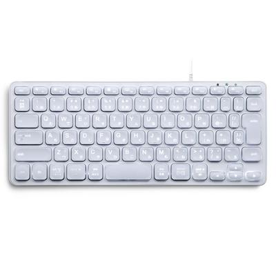 Perixx Beleuchtete MacOS-kompatible Tastatur PERIBOARD-332MW (Japanisches Layout)