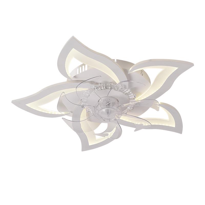 Sleek Petal Ceiling Fan Light: Ideal for Living Room, Dining Room, Bedroom, and Study Lighting