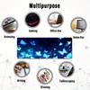 Glowing Blue Butterfly Fantasy Mouse Pad Smooth Thick Rubber Keyboard Desk Mat For Gaming Laptop Computer Desktop Peripherals