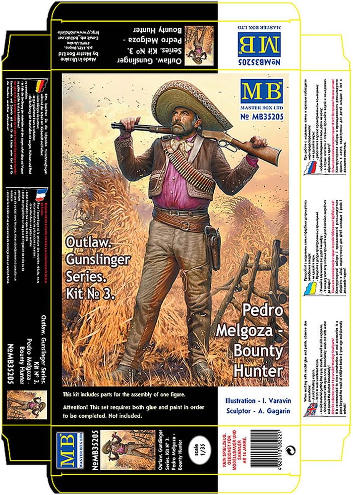 Master Box Outlaw Pedro Horse Mexican Style Western Series Plastic Model MB35205 1/35