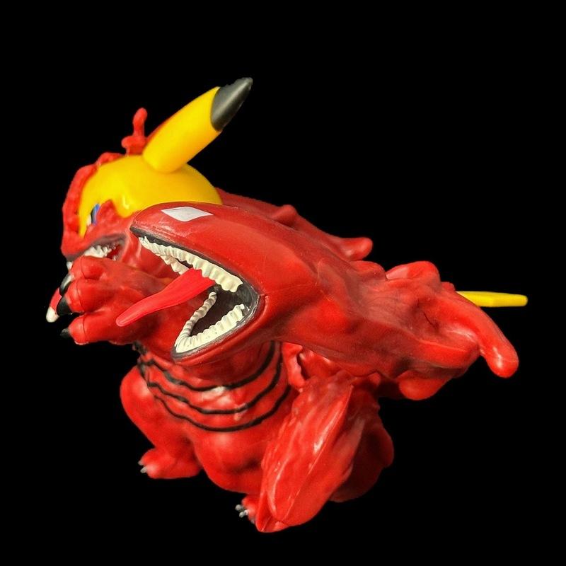 Carnage Cosplay Pikachu Action Figure - Red Q Version Statue Spider-Man Theme Desktop Decor for Adult Collection