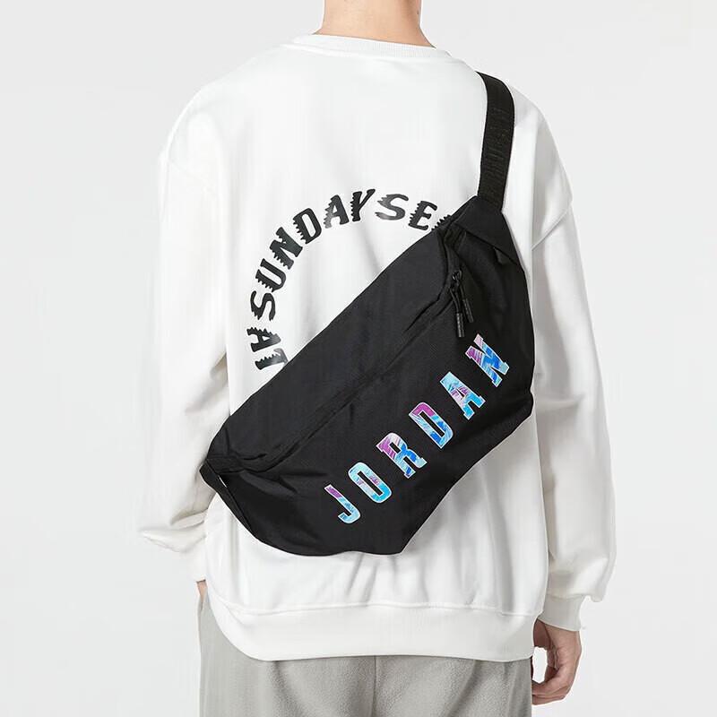 Jordan Polyester Fanny Pack Crossbody Bags Regular Unisex Black Jordan FB2396-010