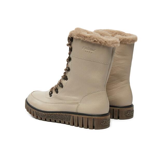 Rieker Y3405-60 Beige Ankle Boots