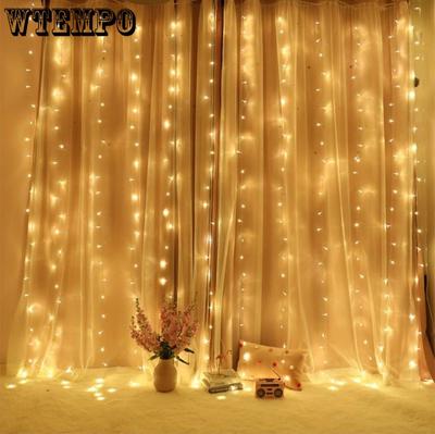 LED Curtain Light String Bedroom Creative Decorative Curtain Lamp Christmas Day Wedding Decoration Ice Bar Lantern