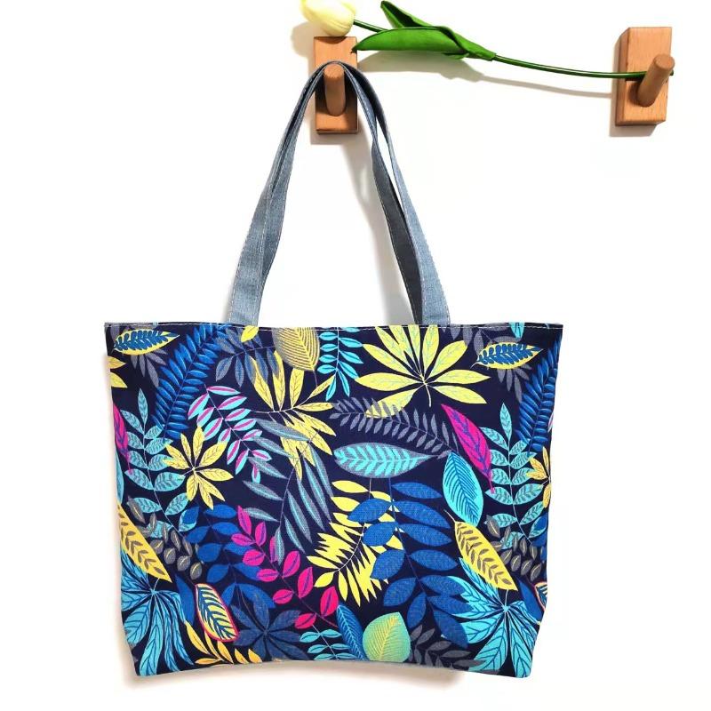 Women Canvas Bags Casual Daily Shoulder Tote Shopper Handbag Simple Hobo Bags