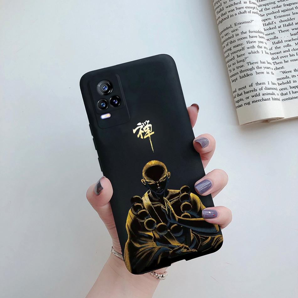 Para Funda Vivo V21e 2021 Gato Flor Suave TPU Fundas de Teléfono Para Vivo V21 V 21 V 21e 4G 5G V2061 V2066 V2108 V2050 Cubierta Trasera Fundas