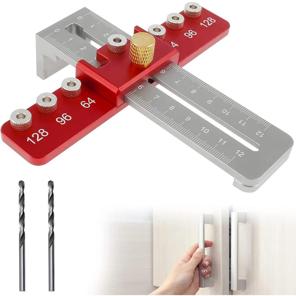 thumbnail image 2 of Cabinet Mounting Positioner Cabinet Door Installation Jig - Aluminum Alloy Positioning Tool For Hinge And Door Mounting Woodworking Door Mounting Tool 2 of 13