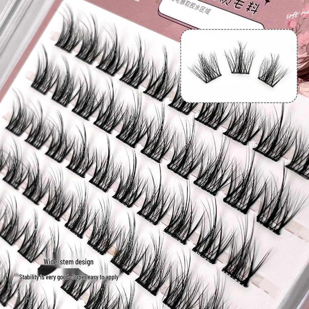 Ying Lier Layered Mink False Eyelashes - Beginner-Friendly Natural Clusters