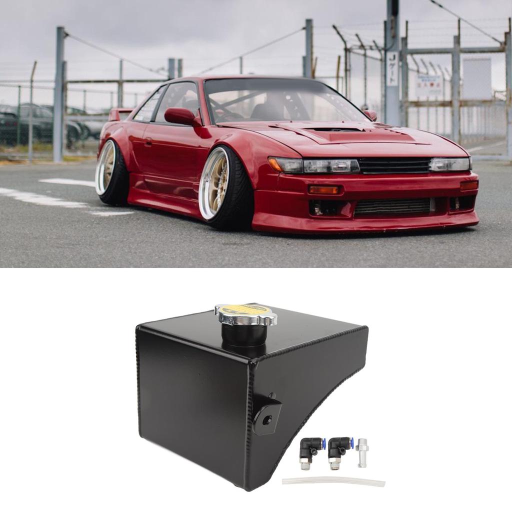 Bocal d'expansion de liquide de refroidissement   Kit de prévention des fuites Aluminium   Expansion du trop-plein   Kit pour S13 Tous