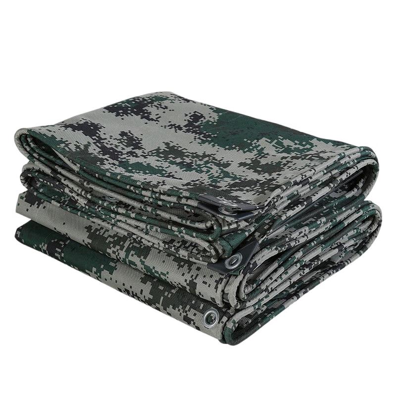 Heavy-Duty Camouflage Waterproof Canvas Tarp