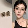 S925 Silver Autumn-Winter Diamond Earrings, 2024 Trendy High-End Luxury Ear Studs