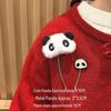 Adorable Red Panda Brooch: Cute Plush Backpack Pin for Students, Couples & Women - Perfect Birthday Gift