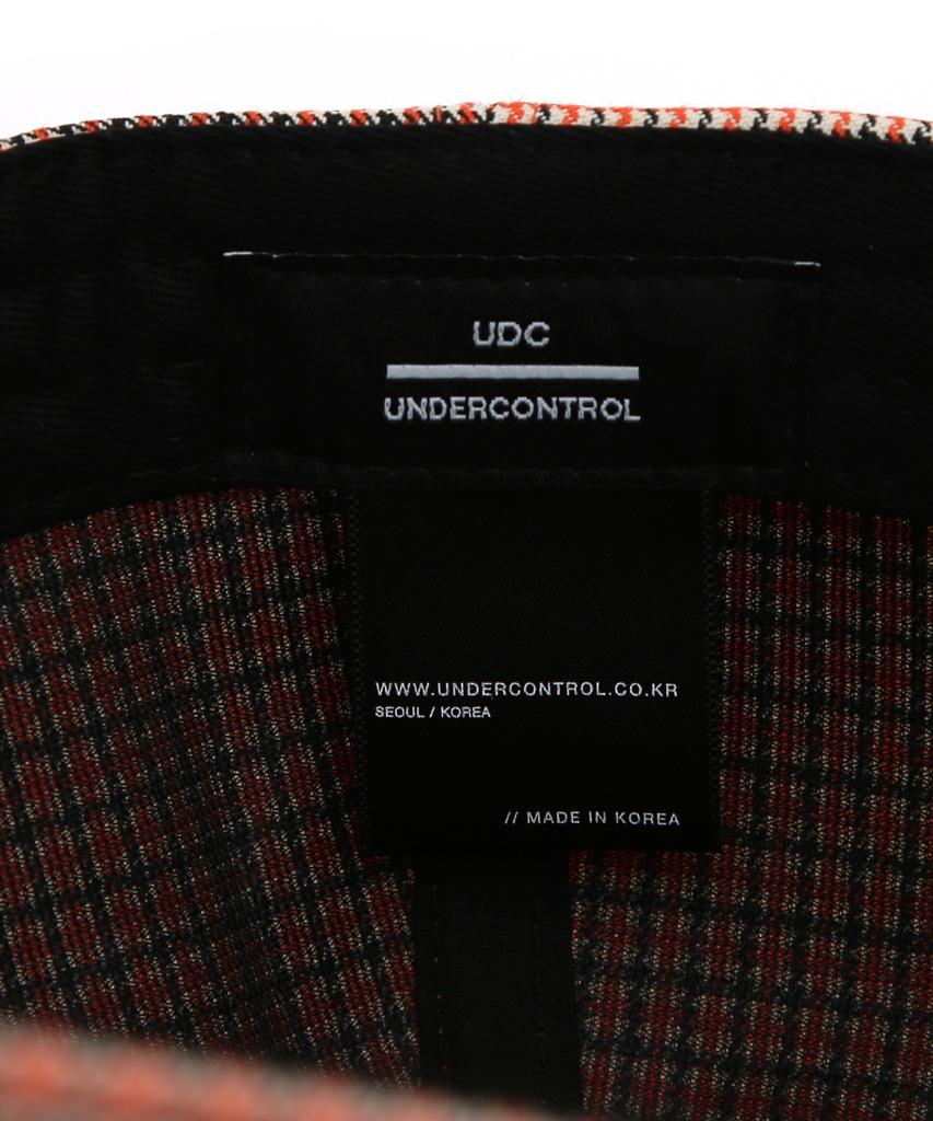 Eondeokeonteulol Check Pattern Ball Cap Multy Hound / Authentic B B / Orange