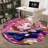 1pc Anime Design Round Carpet - Office Chair Mat, Non-Slip Rug for Anime Fans | Perfect Gift for Anime Lovers | Suitable for Home Decor, Living Room