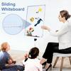 Erasable Writing Board With Magnetic Surface Adjustable Height Round Wheel Base Office Whiteboard Pen Holder Flip Chart Hook