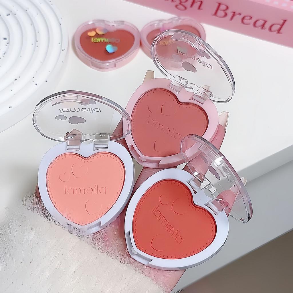 Lameila Heart Shaped Blush Natural Glow For Students