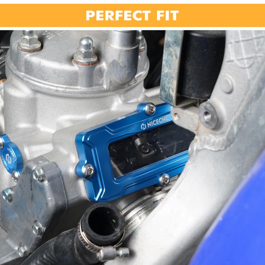 NICECNC For Yamaha YZ250 1999-2024 YZ250X 2016-2023 2022 Clear Exhaust Power Valve Cover YZ 250 YZ 250X Accessories Aluminum