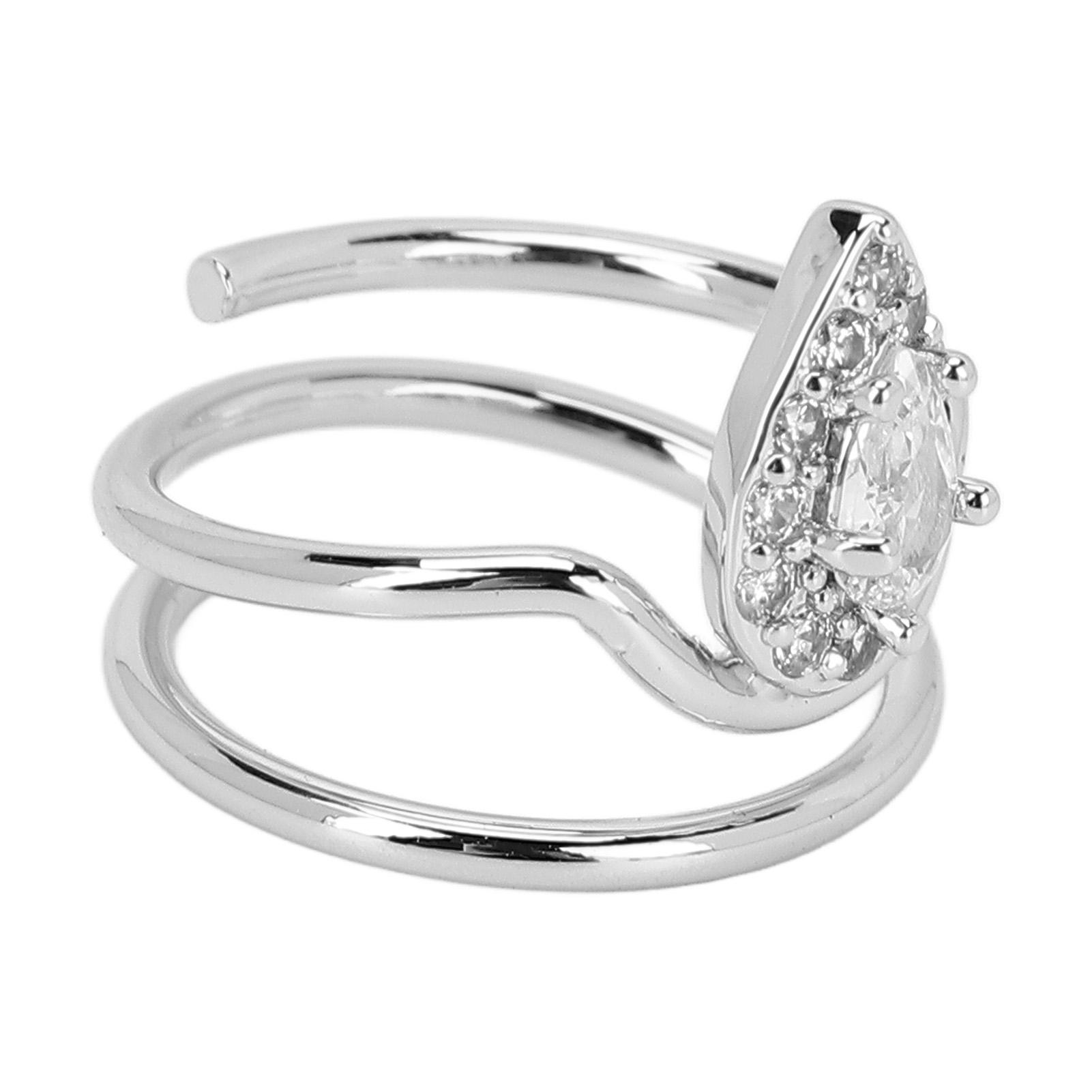 

Кольцо для ногтей со стразами Здоровое Безопасное Красивое Кольцо для ногтей для женщин и девушек3054 Платина