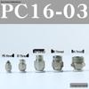 Pneumatic Push-to-Connect Air Hose Fitting - Quick Connectors PC6, PC8, PC12 (M5 Thread)