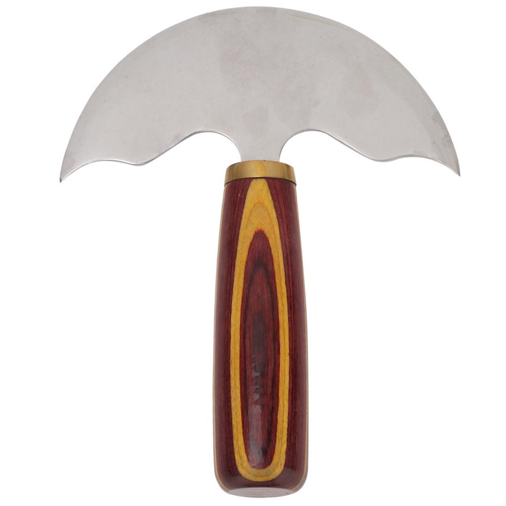 Leather Craft Round Head Knife Leather Trimmer Trimming Correction Working Knife (S)